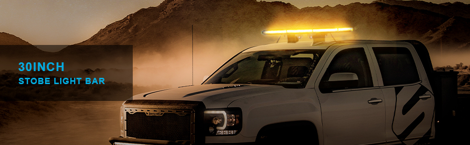 AgriEyes 48 High Bright Tow Truck Light Bar, Extremely Slim Strobe Light Bar